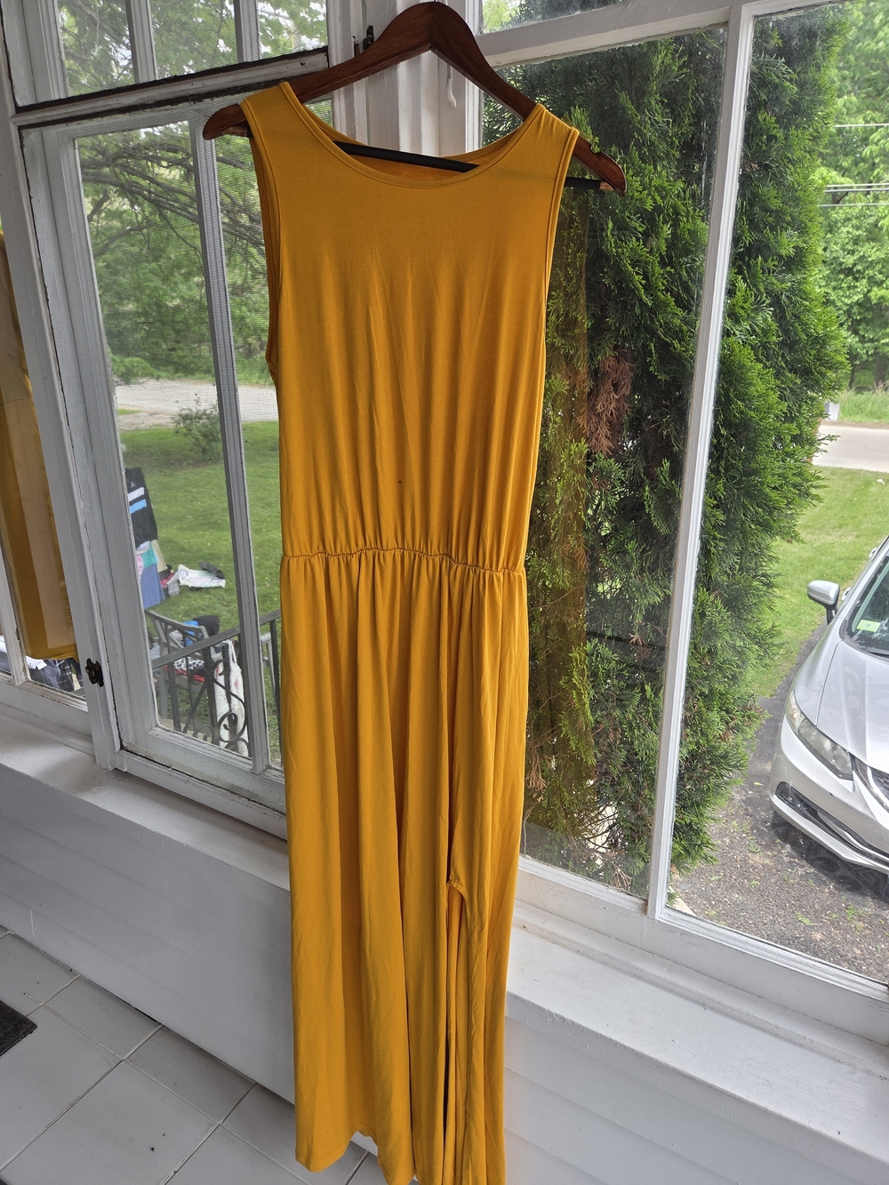 Sleeveless Yellow Maxi Dress - Classic Casual